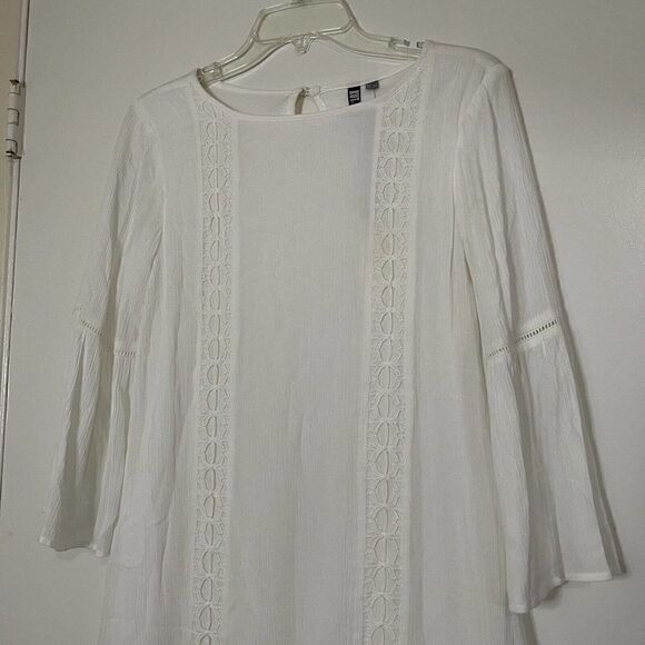 NEW! KUT from the Kloth white long sleeve Boho dress US 2 $128 D - Picture 2 of 6